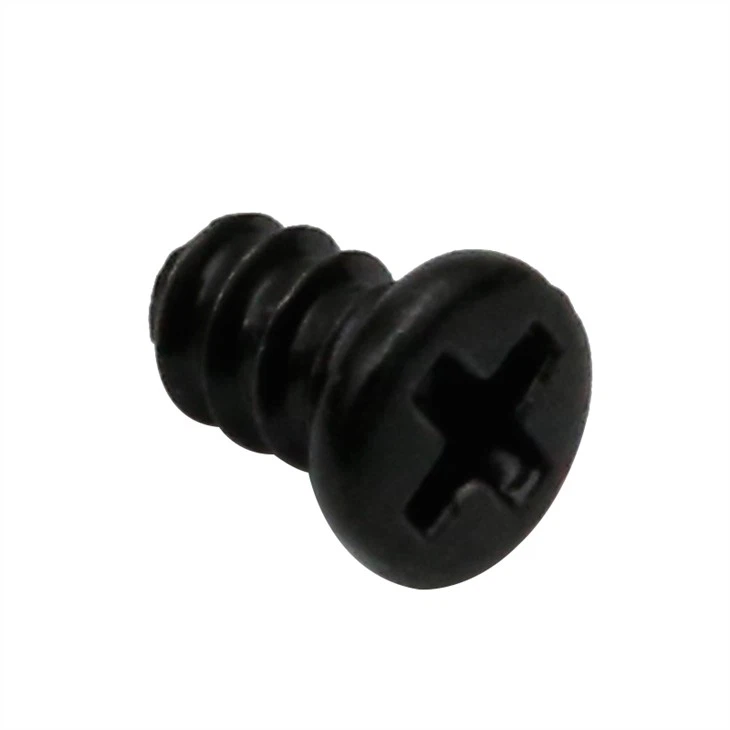 Black phillips flat head electronic tapping screws