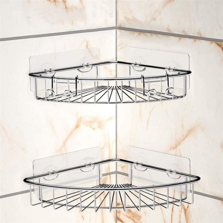 Creative Bathroom Corner Organizer Shelf